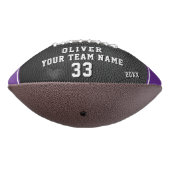 Leather Print Lila Player Name Team Foto Football (Gedreht 270)