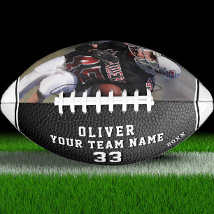 Leather Print Yellow Player Name Name Team Foto Football