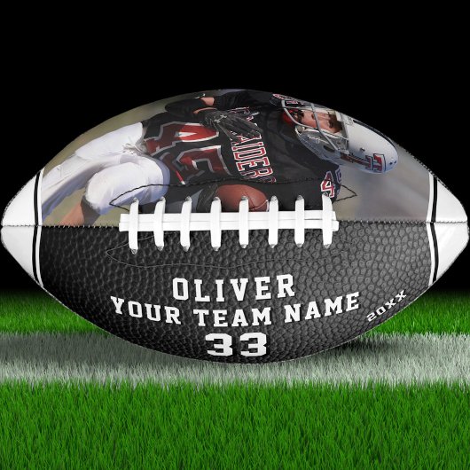 Leather Print Yellow Player Name Name Team Foto Football