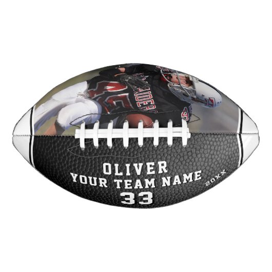 Leather Print Yellow Player Name Name Team Foto Football (Vorderseite)