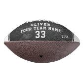 Leather Print Yellow Player Name Name Team Foto Football (Gedreht 270)