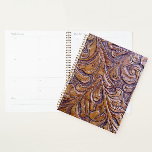 Leather Purse Tan Embossed Planner Planer (Anzeige)