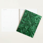 Leather Pursuit Green Embossed Planner Planer (Anzeige)