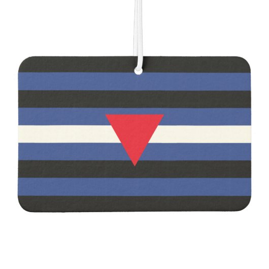 Leather Que Stolperflagge Autolufterfrischer (Vorderseite)
