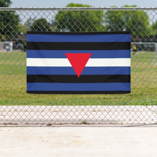 Leather Que Stolperflagge Banner (Insitu)
