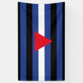 Leather Que Stolperflagge Banner (Vertikal)