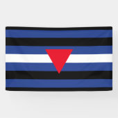 Leather Que Stolperflagge Banner (Horizontal)