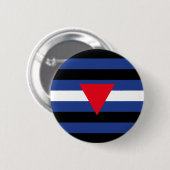 Leather Que Stolperflagge Button (Vorne & Hinten)