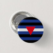 Leather Que Stolperflagge Button (Vorne & Hinten)