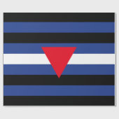 Leather Que Stolperflagge Geschenkpapier (Flach)