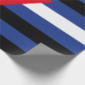 Leather Que Stolperflagge Geschenkpapier (Ecke)