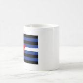 Leather Que Stolperflagge Kaffeetasse (Mittel)