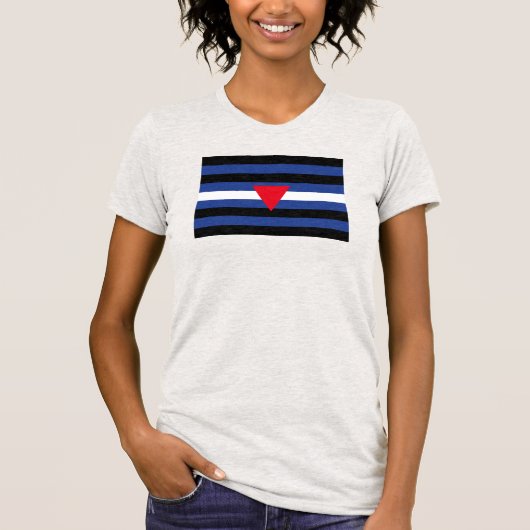Leather Que Stolperflagge T-Shirt (Vorderseite)
