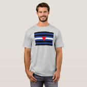 Leather Que Stolperflagge T-Shirt (Vorne ganz)