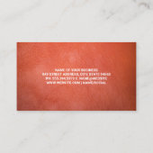 Leather Real Anwesen | Realtor Agent | Inneres Visitenkarte (Rückseite)