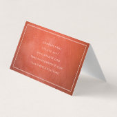 Leather Real Anwesen | Realtor Agent Visitenkarten (Rückseite)