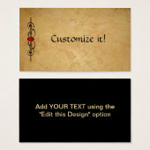 Leather & Ruby CUSTOM Visitenkarte (Vorne & Hinten)