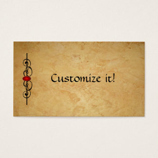 Leather & Ruby CUSTOM Visitenkarte
