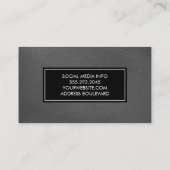 Leather Simple Visitenkarte (Rückseite)