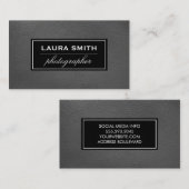 Leather Simple Visitenkarte (Vorne/Hinten)