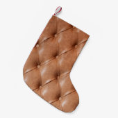 leather sofa background kleiner weihnachtsstrumpf (Vorderansicht (hängend))