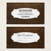 Leather Stitched | Geschenkgutschein (Vorne & Hinten)