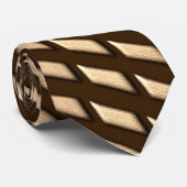 Leather Stripe Neck Tie Krawatte (Gerollt)