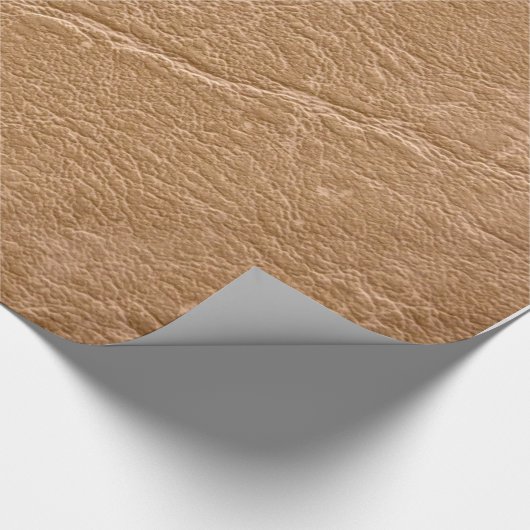 Leather Tan Geschenkpapier (Ecke)