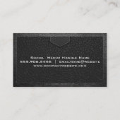 Leather Texture | geheftet Visitenkarte (Rückseite)