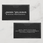 Leather Texture | geheftet Visitenkarte (Vorne/Hinten)