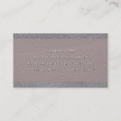 Leather Texture | Hintergrundinformationen zur Lin Visitenkarte (Rückseite)