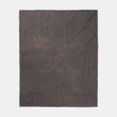 Leather texture scrapbooking brown fleecedecke (Vorderseite)