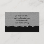 Leather Texture | Torneffekt Visitenkarte (Rückseite)
