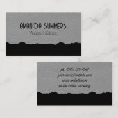 Leather Texture | Torneffekt Visitenkarte (Vorne/Hinten)