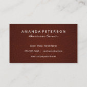 Leather Texture Visitenkarte (Rückseite)