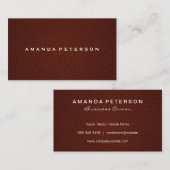 Leather Texture Visitenkarte (Vorne/Hinten)