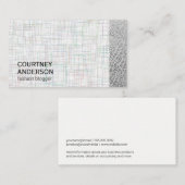 Leather Trim | Modedesign | Stilvoll Visitenkarte (Vorne/Hinten)