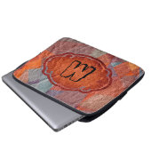 Leather Vintag Laptopschutzhülle (Vorne Knopf)