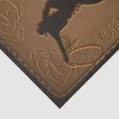 Leather Western Wild West Cowboy Birthday Party Seidenpapier (Ausschnitt)