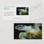 Leatherback-Meeresschildkröte-Visitenkarte Visitenkarte (Vorne/Hinten)