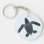 Leatherback-MeeresschildkröteHatchling Keychain Schlüsselanhänger (Vorderseite)