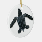 Leatherback-Meeresschildkrötehatchlings-Verzierung Keramikornament (Rechts)