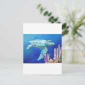 LEATHERBACK TURTLE POSTKARTE (Stehend Vorderseite)