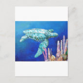LEATHERBACK TURTLE POSTKARTE (Vorderseite)
