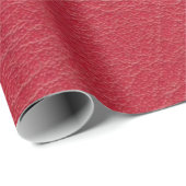 Leatherette rosa Spinnstoff Geschenkpapier (Rolleneckpunkt)