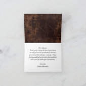 LeatherLook Braun/Weiße Führungskraft Danke für Ih (Innenseite)