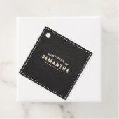 Leatherworker Handwerker Black Geschenkanhänger (Beispiel)