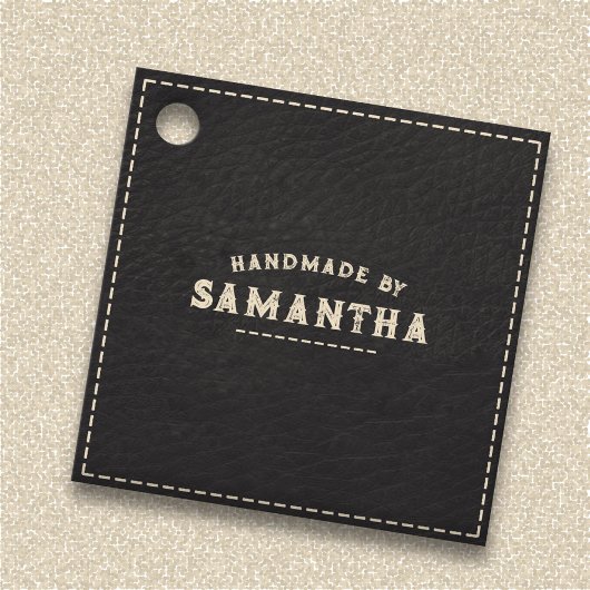 Leatherworker Handwerker Black Geschenkanhänger