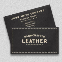 Leatherworker Handwerker Black