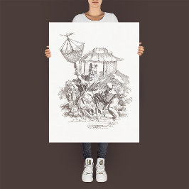 "L'Eau" - Vintage Gestaltung der vier Elemente Poster